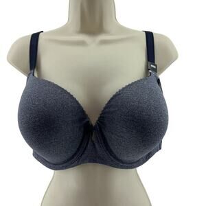 Torrid T-Shirt Lightly Lined Heather Straight Back Bra 40DD